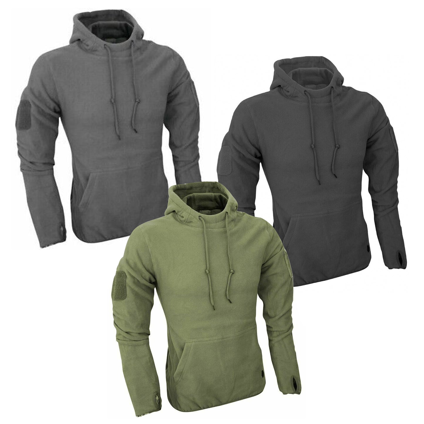 Tactical Men's Polar Fleece Hoodie Jumper