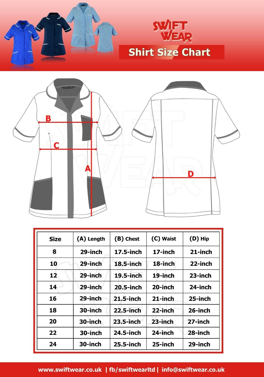 Beauty Spa Tunic Nurse Uniform