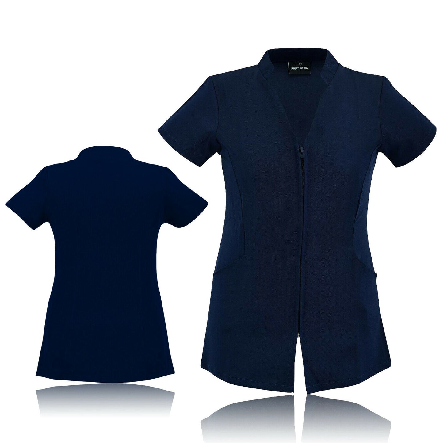 Beauty Spa Tunic Front Zip