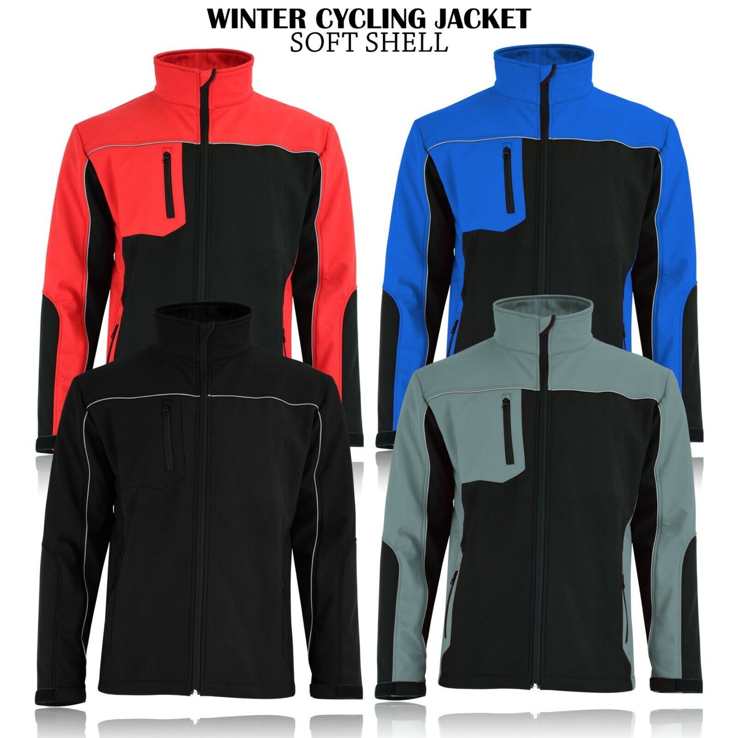 Men's Soft Shell Work Windproof Jacket