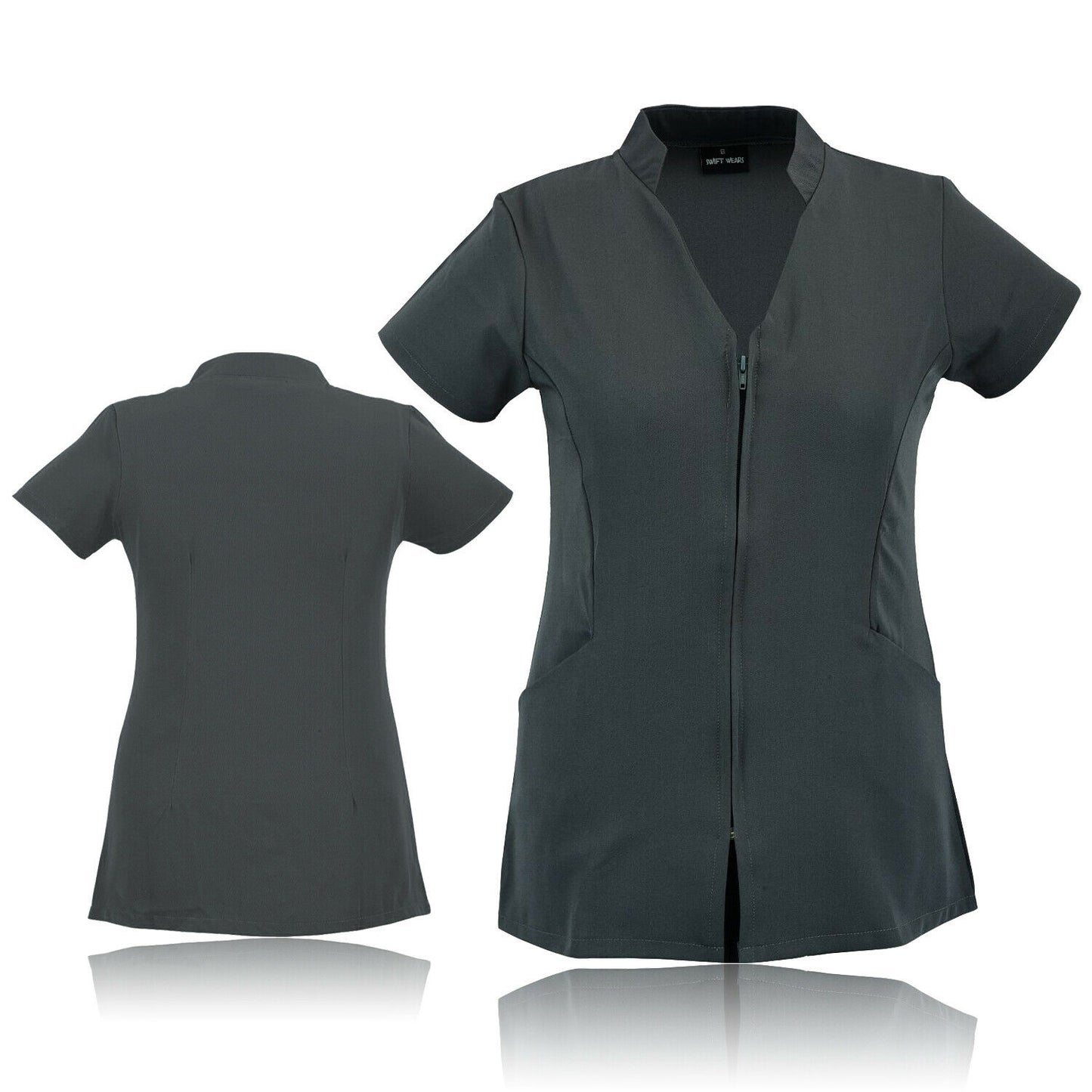 Beauty Spa Tunic Front Zip