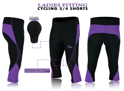 Women Cycling 3/4 Padded Legging