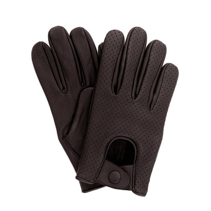 Men Driving Leather Gloves Mesh