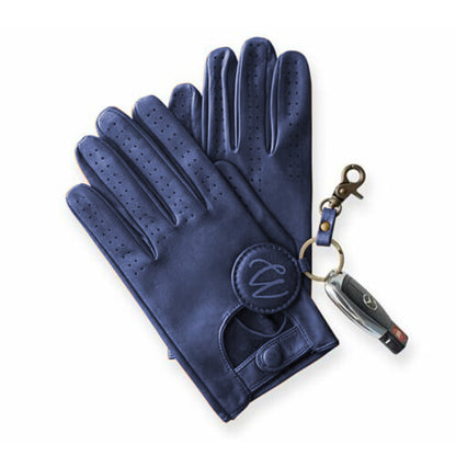 Men Leather Driving Gloves 2 Hole