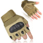 Men Hard Knuckle Fingerless Tactical Glove