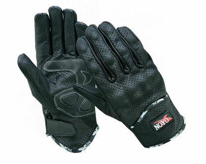 Leather Motorbike Knuckle Protection Glove