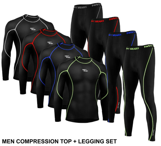Men's Compression Base layer Shirt + Leggings