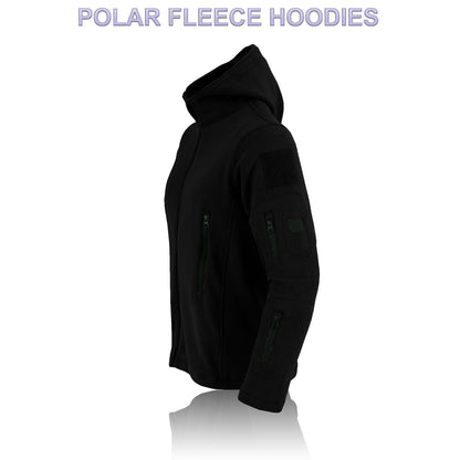 Men's Hooded Tactical Fleece Jacket