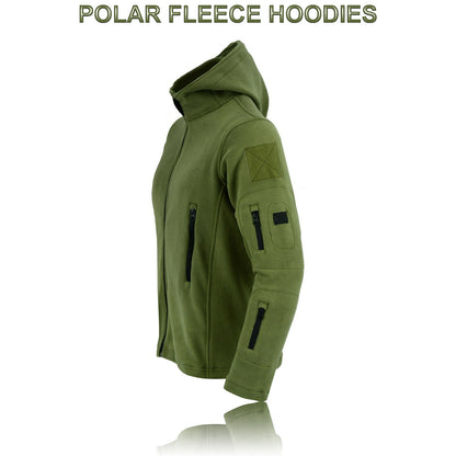 Men's Hooded Tactical Fleece Jacket