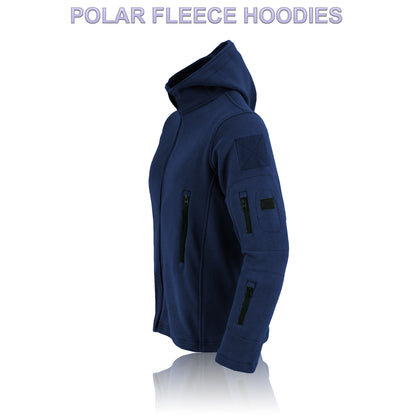 Men's Hooded Tactical Fleece Jacket